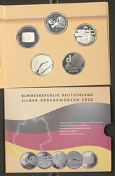 BUND - Silber-Anlagepartie, Lot von 70mal 10 DM 1998/2001 in PP in ...