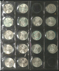 DEUTSCHLAND - Anlagepartie Silbermünzen in 625er-Legierung mit 5 DM ...