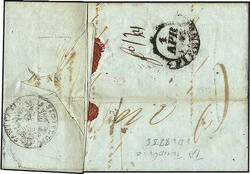 Constantinople 8.3.1848, schwarzer L2 auf Vorphila-Beleg nach ...