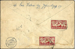 Flugpost 1923, hierbei 500 M. rot mit 8 Exemplaren vs. u. rs. auf ...