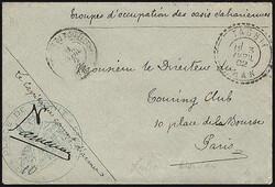 Frz.Feldpost in Algerien, Siegelbrief mit Vermerk "Troupes d ...