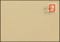 8 Pfg. Hitler in Type III auf Blanco-Umschlag mit echter Abstempelung ...