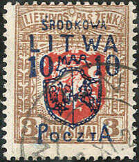 10 M. a. 3 A. Freimarke 1920 tadellos #, geprüft Petriuk. Mi. 3.000 ...