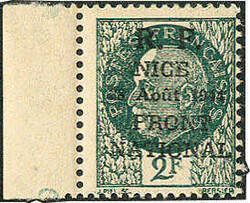 Nizza, Freimarken 1944, 6 Werte tadellos **. Farbfotoattest Pieles. ...