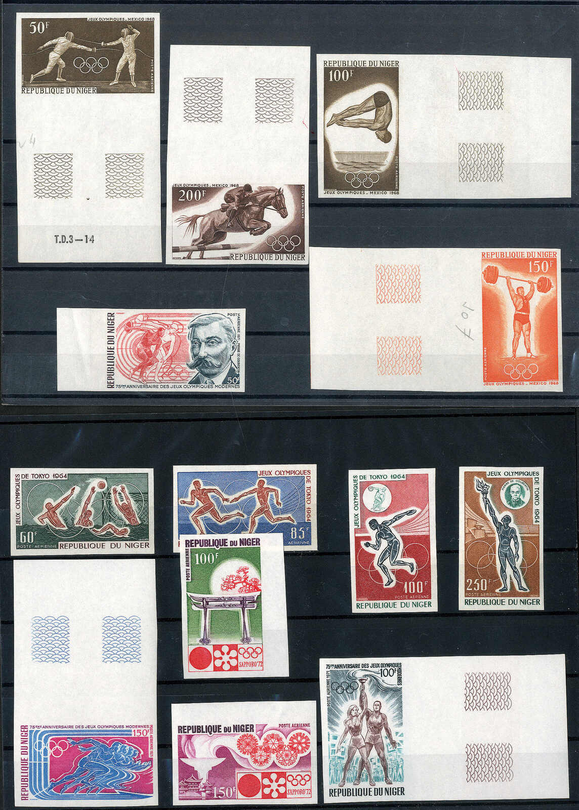 Olympische Spiele 1964/75, interessante ** Sammlung von 20 ...