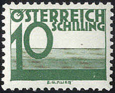 1 S. - 10 S. Ziffern 1925, die 4 Höchstwerte per 25mal tadellos ...