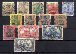 Freimarken 1901, dabei 3 Pfg. in beiden Farben, Höchstwerte geprüft ...