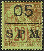 Freimarken 1885, Nr. 7 u. 10 *, 8/9 (*), sowie nochmals Nr. 7 im ...