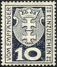 340: Danzig - Postage due stamps