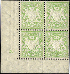15: Germania - Stati de Baviera - Plate number set