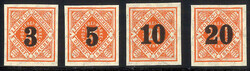 Ziffern 1923 ungezähnt statt gezähnt tadellos **. Mi. 300,- € ...