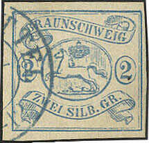 Freimarken 1852 3 ausgesuchte vollrandige Prachtwerte, teils signiert ...