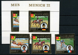 Olymp.Spiele 1972, Medaillengewinner gezähnt sowie die Blockausgaben ...