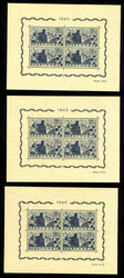 Burgen-Block 1946, alle 4 verschiedenen Ordnungs-Nummern tadellos **. ...