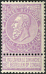 1 sowie 2 Fr. Lepold 1897 tadellos **. Der Katalogwert von 280,- € ...