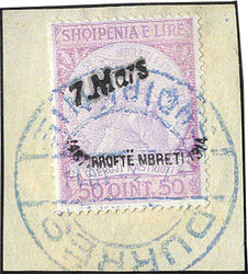 Ankunft des Königs 1914 auf herrlichen Luxus-Briefstücken mit teils ...