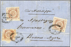 60 C. rosabraun, Sonnenkopf, 3 Exemplare, davon 2 breitrandig auf ...