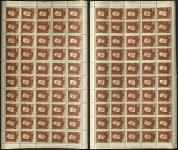 Erziehungsamt 1942, 100 Serien in gefalteten Bögen tadellos **, ...