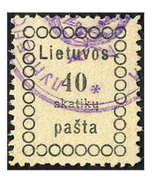 40 Sk. Vilnaer Ausgabe II mit vollständigem, deutlichem u. klarem rs ...