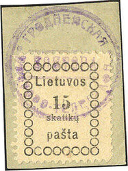 Vilnaer Ausgabe II 1918, einheitlich in guter Type I, tadellos # bzw. ...