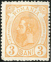 4 Werte Freimarken König Karl 1893, als Farbfehldrucke, tadellos ...