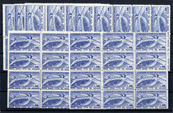 300 L. Flugpost UPU 1949, 78 Werte in Einheiten tadellos **. Mi. 3 ...