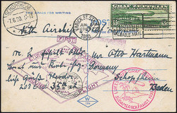 982522: Zeppelin, Zeppelinpost LZ 127, Südamerikafahrten 1930
