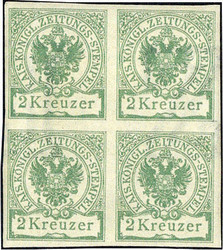 4760: Austria Newspaper Tax Stamps