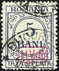 420: German Occupation World War I Romania - Postage due stamps