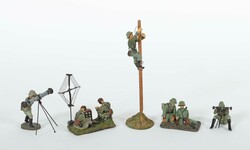 Konvolut Soldaten Elastolin, 1x Entfernungsmesser stehend, 1x ...