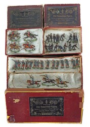 Zinnfiguren Ernst Heinrichsen, um 1900/20, H: 3 cm, vollplastische, ...