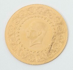 Münze türkisch, 100 Kurus, 1966, Kemal Attatürk, Gelbgold 917, ca. ...