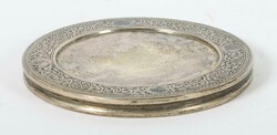 Untersetzer Moskau, 1878, Silber 84, ca. 210 g, runder schlichter ...