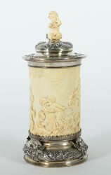 Grosser Historismus-Elfenbeinhumpen Weinranck & Schmidt, Hanau, um ...