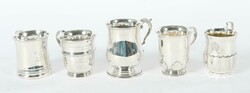 Sammlung von 5 Henkelbechern Chester, London & Sheffield, 1910-1933, ...