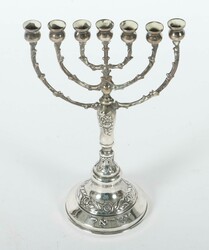 Menora Hazorfim, Israel, nach 1952, Silber, ca. 150 g, ...