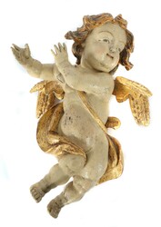 Bildschnitzer des 18. Jh. Süddeutschland, ''Schwebender Engel'', ...