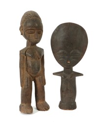 Figur der Ashanti und der Lobi Ghana/Burkina Faso/Elfenbeinküste, ...