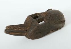 Tiermaske der Dogon Mali, Holz, schnabelförmiges Tiermaul, ...