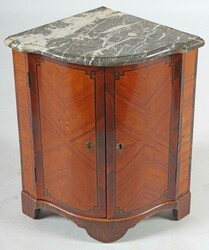 Encoignure-Schränkchen im Louis XV-Stil 19. Jh., zweitüriger Korpus ...