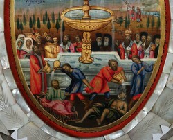 Ikone Gottesmutter Lebensspendende Quelle Südosteuropa, 19. Jh., ...