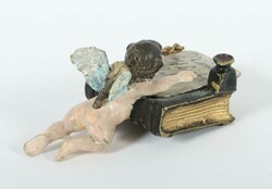 Bildhauer des 19./20. Jh. ''Briefschreibender Amor'', Wiener Bronze, ...