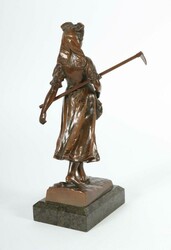 Bildhauer des 19./20. Jh. ''Elsässische Gärtnerin'', Zinkguß ...