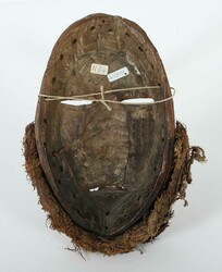 Dan Guere-Maske Elfenbeinküste, Holzmaske mit durchbrochen ...