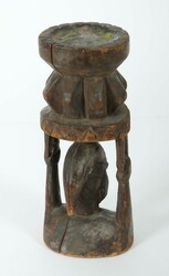 Orakelschale der Yoruba Nigeria, Holz, geschnitzt als ...