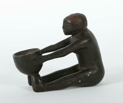 Mboko-Orakelfigur der Luba DR Kongo, leichtes Holz geschnitzt, ...