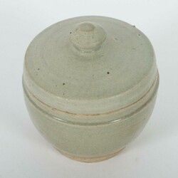 Deckeldose China, Song-Dynastie, 960 - 1279, Steingut, seladonfarben ...