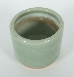 Topf China, Qing-Dynastie, 1644 - 1912, Steingut, beiger Scherben, ...