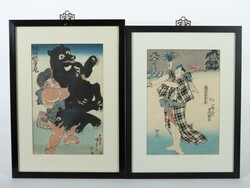 4 Holzschnitte Japan, 19. Jh., 4 Farbholzschnitte verschiedener ...