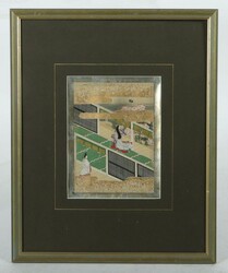 Tosa-Schule des 19. Jh. Japan, Mischtechnik, mehrfigurige Szene aus ...